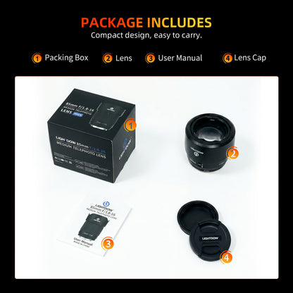 EF 85mm f1.8 Portrait Lens-AF+MF STM Motor for Canon EOS