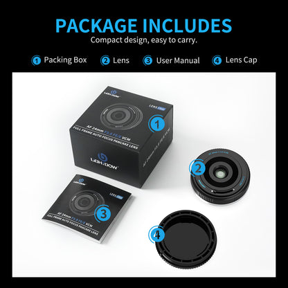 FE/E 24mm f3.8 Pancake Lens-AF Wide Angle Lens For Sony