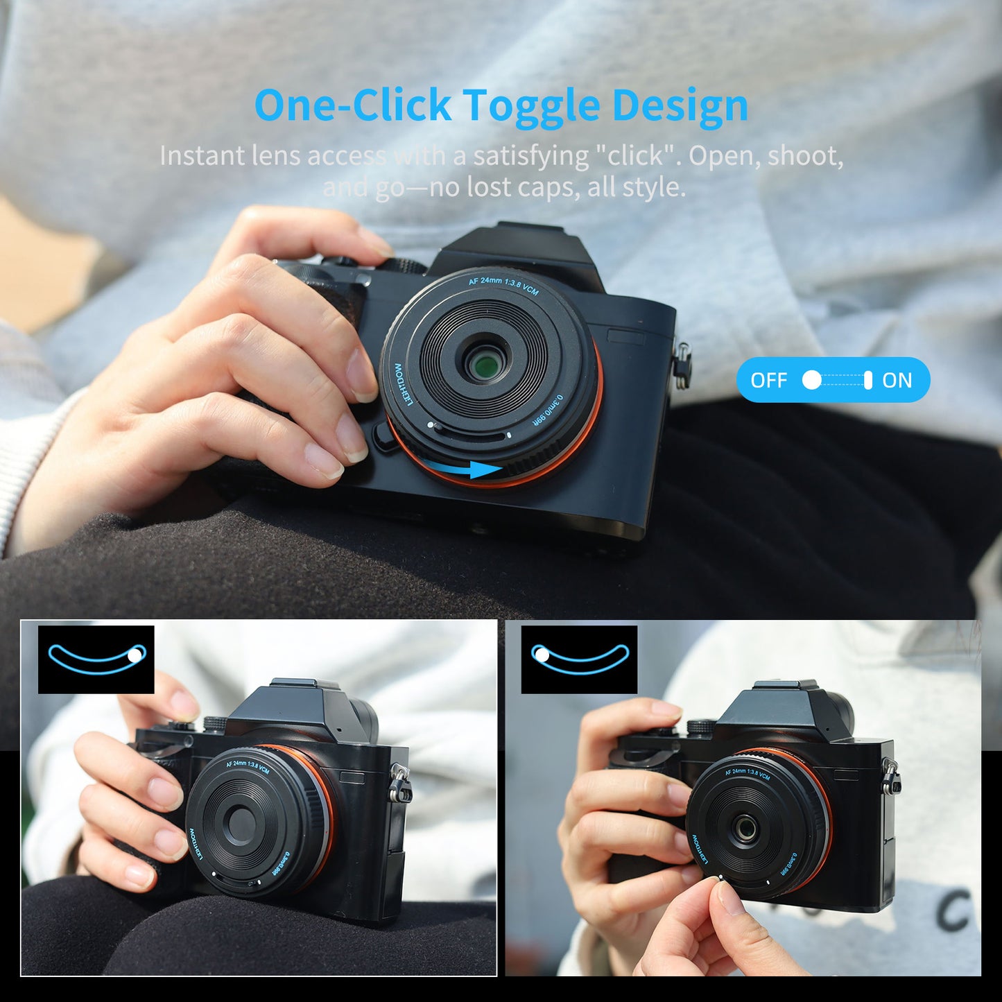 FE/E 24mm f3.8 Pancake Lens-AF Wide Angle Lens For Sony